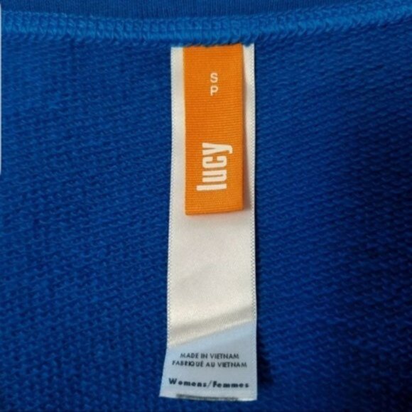 Lucy Blue Sweatshirt Size Small Front Pocket Excellent Condition Cozy - Picture 8 of 8